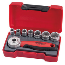 Teng Tools Socket Set Ratchet Mini 1/4