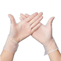Clear Vinyl Powder Free Disposable Gloves