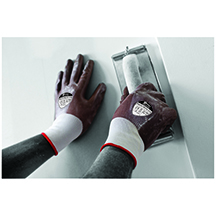 Matrx Nitrile Grip Glove - White/Red Size 10