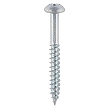 Round Pozi Woodscrew Bzp