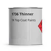 1736 Thinner for 1K Top Coat Paints