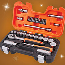 3/8In Drive Socket Set - 34 Pieces