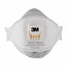 3M Aura Comfort Cool Flow Particulate Respirator 9322+ - 10 Pack