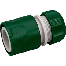 Draper 1/2'' Garden Hose Connector with Water Stop Feature 