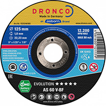 Dronco AS60V Inox 115 x 1 x 22mm Cuttng Disc