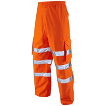 Leo Instow Hi Vis Overtrousers - Orange