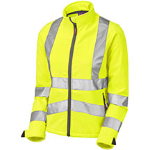 Leo Women's Honeywell Hi Vis Softshell Jacket - Yellow