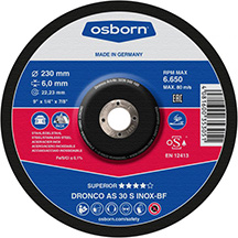 Osborn AS30S Superior Inox Grinding Disc