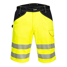 Portwest Hi Vis Shorts - Yellow