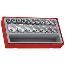 Teng Tools 1/2'' Drive 12 Point Socket Set 