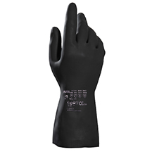 Alto 415 Polychloroprene & Latex Light Chemical Gauntlet- Black