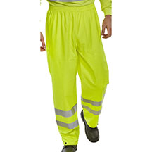 Beeswift Hi-Vis Pu Overtrousers - Yellow