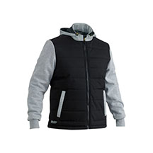 Bisley Flex and Move Hooded Puffer Jacket - Black