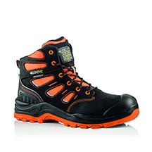 BuckzViz Hi-Vis Lace Safety Boots - Orange