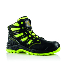 BuckzViz Hi-Vis Lace Safety Boots - Yellow