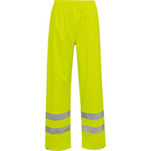 Elka Dry Zone Hi-Vis Rain Trousers - Yellow