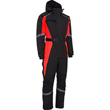 Elka Working Xtreme Winter Thermal Womens Coverall - Black/Red