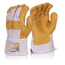 Flex Yellow Hide Rigger Gloves