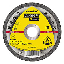 Klingspor A646R Supra Cutting Disc - Steel & Stainless Steel