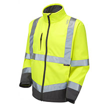 Leo Buckland EcoViz Softshell Jacket - Hi Vis Yellow