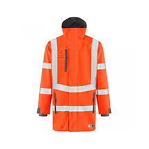 Leo Eastleigh EcoViz Performance Breathable Anorak - Orange