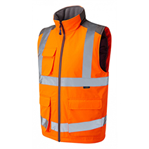 Leo Torrington Hi-Vis Bodywarmer - Orange