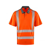 Leo Trimstone EcoViz High Performance Polo Shirt - Orange