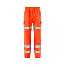 Leo Westleigh EcoViz Performance Breathable Overtrouser - Orange