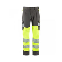 Leo Winswell EcoViz Womens Stretch Cargo Trouser - Yellow/Grey