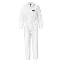 Portwest BizTex Microporous Disposable Coverall Type 5/6 - White