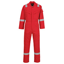 Portwest Flame Resistant Anti-Static Coverall - Red