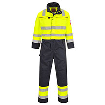 Portwest Hi-Vis Multi-Norm Coverall - Yellow/Navy