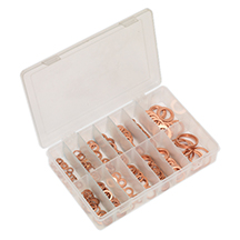 Sealey Copper Sealing Washer Assortment - 250pc