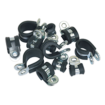 Sealey Rubber Lined P-Clip Assortment - 60pc
