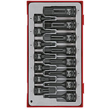 Teng Tools Hex Impact Socket Set DIN TT1 15 Pieces