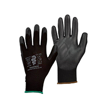 Warrior PU Gloves - Black