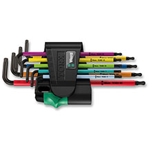 Wera 967/9 TX BO Multicolour SB L-key set for TORX screws (9 piece)